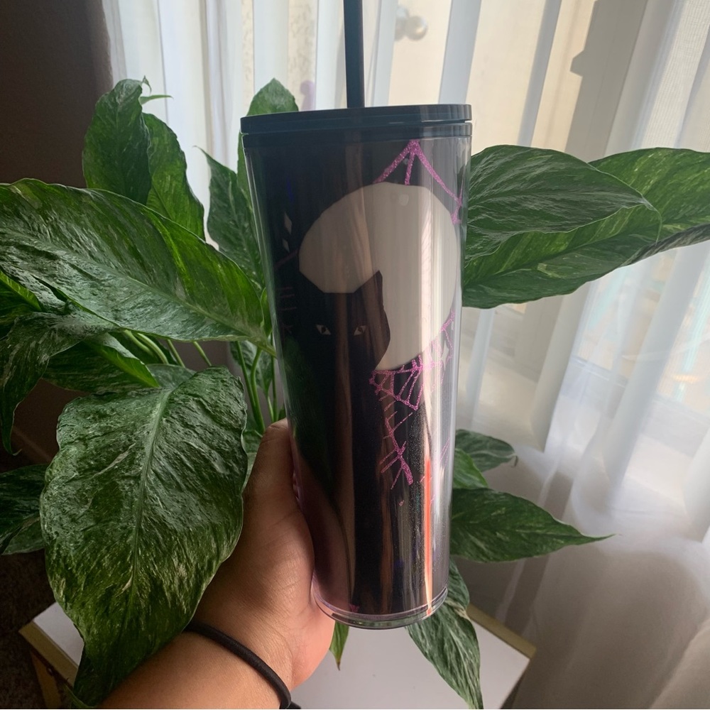 Starbucks Halloween 2022 | 24oz. Glow in the dark Venti Cat Tumblr EUC.